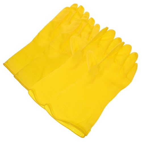 Ipetboom 2 Paare Spülhandschuhe aus Dickem PVC Rutschfest Wasserabweisend Waschbare Haushalts Gummihandschuhe mit Textur Verlängerte Manschette für Küchenreinigung und Geschirrspülen Ipetboom 2 Paare Spülhandschuhe aus Dickem PVC Rutschfest Wasserabweisend Waschbare Haushalts Gummihandschuhe mit Textur Verlängerte Manschette für Küchenreinigung und Geschirrspülen von Ipetboom