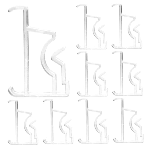 Ipetboom 2 Sätze Vorhanghalter Clips Fenstervorhang Befestigung Verstellbar für Jalousien und Lamellenvorhänge Robust und Einfach zu Montieren Büro und Zuhause Geeignet von Ipetboom