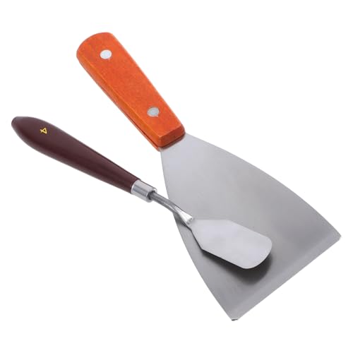 Ipetboom 2 Stück Drucker Entferner Werkzeugset Praktischer Modell Schaber aus Edelstahl mit Holzgriff für Druck Support Entfernung und Werkstattgebrauch Ipetboom 2 Stück Drucker Entferner Werkzeugset Praktischer Modell Schaber aus Edelstahl mit Holzgriff für Druck Support Entfernung und Werkstattgebrauch von Ipetboom