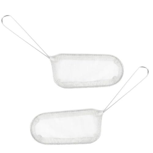 Ipetboom 2 Stück Edelstahl Frittierkorb Griff Langlebiger Snack Fry Basket für Topf und Heißluftfritteuse Hitzebeständig und Vielseitig Einsetzbar zum Frittieren und Abtropfen von Ipetboom