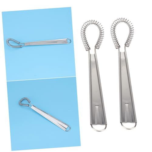 Ipetboom 2 Stück Edelstahl Handrührbesen Teiliges Manueller Handmixer mit Elastischer Feder Vielseitiger Schneebesen zum Schlagen von Eiern Sahne und Milch Ergonomisch und Einfach zu Ipetboom 2 Stück Edelstahl Handrührbesen Teiliges Manueller Handmixer mit Elastischer Feder Vielseitiger Schneebesen zum Schlagen von Eiern Sahne und Milch Ergonomisch und Einfach zu von Ipetboom