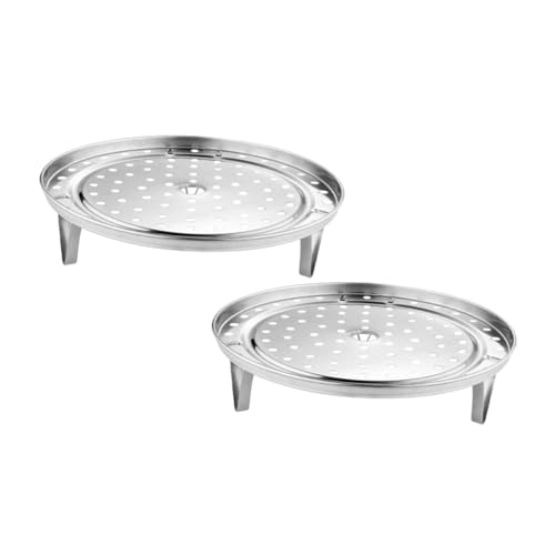 Ipetboom 2 Stück Edelstahl Stapelbares Dampfgarer Rack mit Lüftungsloch Robustes Haushalts Dämpfeinsatz für Gemüse und Fleisch Wiederverwendbares Küchenzubehör Leicht zu Reinigen Ipetboom 2 Stück Edelstahl Stapelbares Dampfgarer Rack mit Lüftungsloch Robustes Haushalts Dämpfeinsatz für Gemüse und Fleisch Wiederverwendbares Küchenzubehör Leicht zu Reinigen von Ipetboom