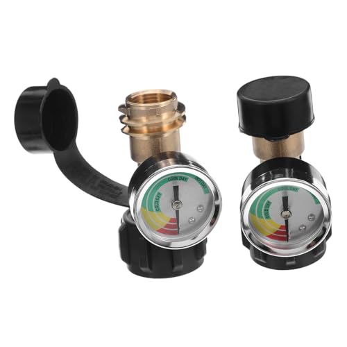 Ipetboom 2 Stück Gasflaschen Adapter mit Manometer Messing Anschluss Wetterfest Vielseitig Kompatibel für Camper BBQ Heizstrahler Einfache Nachfüllung Sichere Gasverbindung Ipetboom 2 Stück Gasflaschen Adapter mit Manometer Messing Anschluss Wetterfest Vielseitig Kompatibel für Camper BBQ Heizstrahler Einfache Nachfüllung Sichere Gasverbindung von Ipetboom