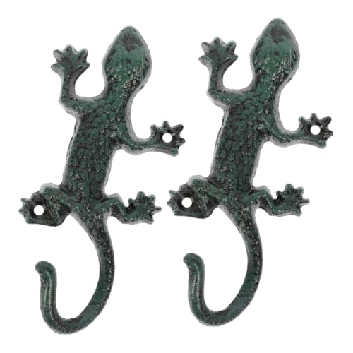 Ipetboom 2 Stück Gusseisen Gecko Wandhaken Vintage Tierhaken für Schlüssel Handtücher und Taschen Wandmontage für und Außenbereiche Rustikaler Dekohaken für Zuhause und Garten Ipetboom 2 Stück Gusseisen Gecko Wandhaken Vintage Tierhaken für Schlüssel Handtücher und Taschen Wandmontage für und Außenbereiche Rustikaler Dekohaken für Zuhause und Garten von Ipetboom