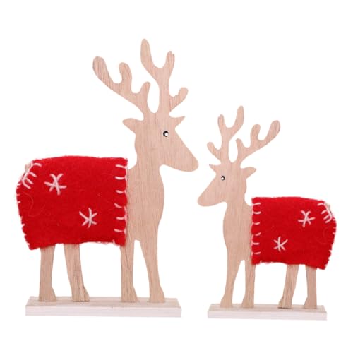 Ipetboom 2 Stück Holz Rentier Tischdeko Weihnachtsdekoration für Festliche Anlässe Geeignet für Bücherregal und Kinderzimmer Zufälliger Stil Ipetboom 2 Stück Holz Rentier Tischdeko Weihnachtsdekoration für Festliche Anlässe Geeignet für Bücherregal und Kinderzimmer Zufälliger Stil von Ipetboom