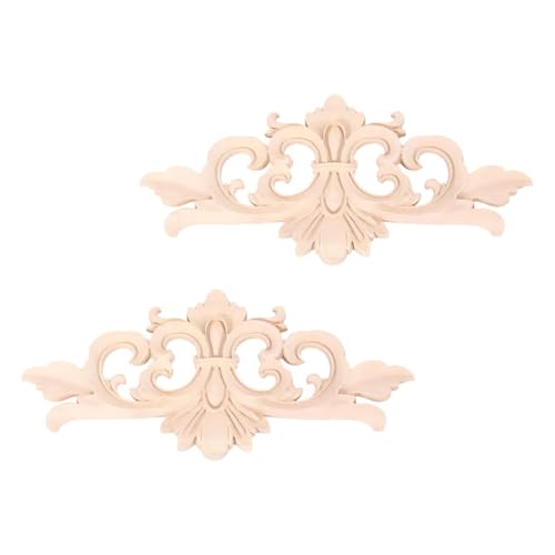 Ipetboom 2 Stück Holzornament aus Massivem Holz Unbemalte Möbel applikation Vielseitiger Dekor für Schränke Türen Betten Langlebige Handgeschnitzte Holzverzierung Ipetboom 2 Stück Holzornament aus Massivem Holz Unbemalte Möbel applikation Vielseitiger Dekor für Schränke Türen Betten Langlebige Handgeschnitzte Holzverzierung von Ipetboom