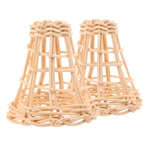 Ipetboom 2 Stück Kleine Handgewebte Rattan Lampenschirme für Tischlampen und Kronleuchter Natürliche Mini Lampenschirme aus Geflochtenem Rattan Dekorative Pendelleuchte Abdeckungen Ipetboom 2 Stück Kleine Handgewebte Rattan Lampenschirme für Tischlampen und Kronleuchter Natürliche Mini Lampenschirme aus Geflochtenem Rattan Dekorative Pendelleuchte Abdeckungen von Ipetboom