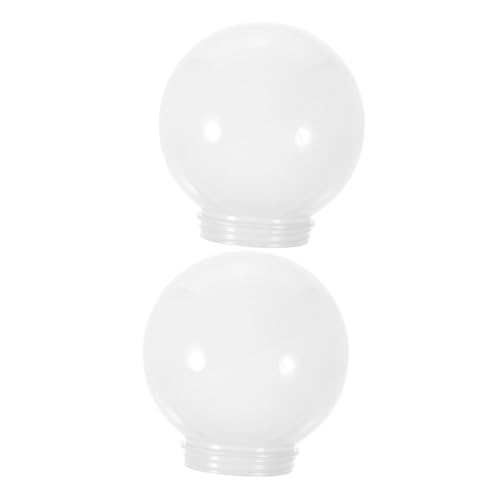 Ipetboom 2 Stück Kugellampe Lampenschirm Øcm Schraubgewinde Modern Outdoor Ersatz Lampenabdeckung Schützt Augen Weiches Licht Dekorativer Lampenschirm von Ipetboom