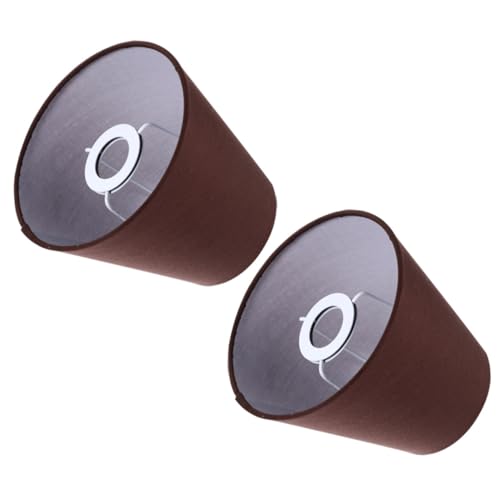 Ipetboom 2 Stück Lampenschirm aus Stoff Langlebiger Dekorativer Lampenschirm für Tischleuchte Steh Wandleuchten Weiches Licht Verschleißfest Vielseitig Einsetzbar Rustikaler Stil von Ipetboom