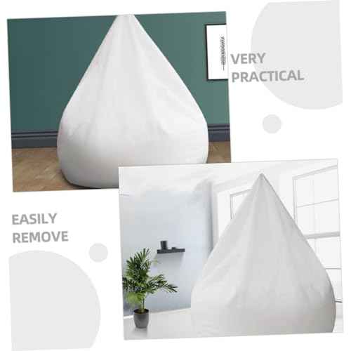Ipetboom 2stücke Ersatzbezug Für Sitzsack Weicher Innenbezug Ohne Füllung Weißer Sitzsackbezug Atmungsaktives Gewebe Maschinenwaschbar Passt Für Lazy Sofa Robuste Konstruktion Für Täglichen von Ipetboom