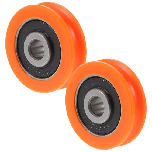 Ipetboom 2 Stück Nylon Kugellager Rollersatz Verschleißfest Rostfrei Leichtlauf Rillenkugellager Ersatzteil für Skateboard Rollschuhe Glasschiebe Tür Zubehör von Ipetboom