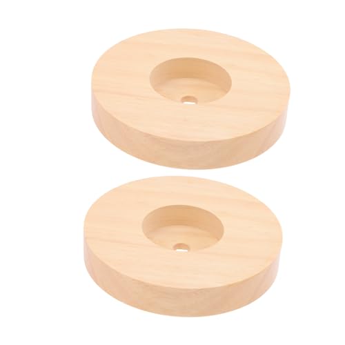 Ipetboom 2 Stück Runde Nachttischlampen Holzsockel aus Massivem Holz Stabiler Lampenfuß DIY Zubehör für Kleine Tischleuchten Langlebige Runde Lampenbasis Passend für Nachttischleuchte Ipetboom 2 Stück Runde Nachttischlampen Holzsockel aus Massivem Holz Stabiler Lampenfuß DIY Zubehör für Kleine Tischleuchten Langlebige Runde Lampenbasis Passend für Nachttischleuchte von Ipetboom