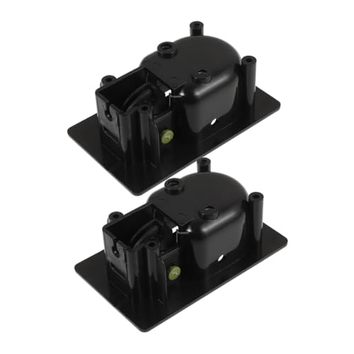 Ipetboom 2 Stück Schwarzer Kunststoff Entriegelungsgriff für Lehnstuhl Ergonomischer Zughebel Kompatibel Eleganter Elektroplattierter Chrom Finish Praktisches Ersatzteil für Relaxsessel von Ipetboom