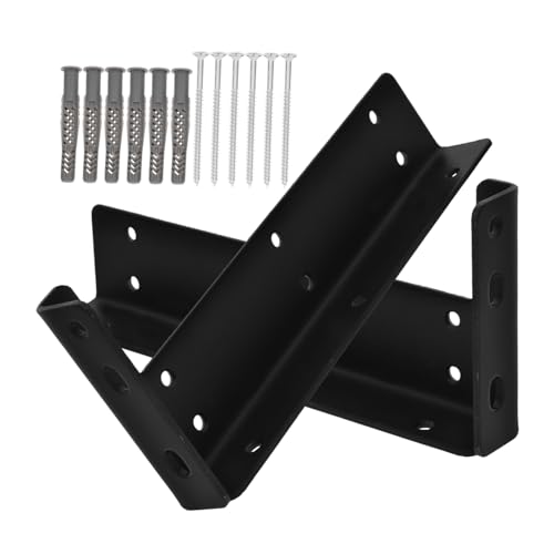 Ipetboom 2 Stück Schwerlast Schwebende Regalhalterung Unsichtbare Wandhalter Wandmontage Stabile Eisenkonstruktion Vielseitig für Küche Bad Wohnzimmer Geeignet von Ipetboom