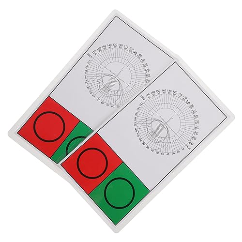 Ipetboom 2 Stück Sehtafel für Augenuntersuchungen Professionelle Prüfungskarten aus Flexiblem Geeignet für Optometristen und Rot Grün Muster zur Sehschärfetestung Ipetboom 2 Stück Sehtafel für Augenuntersuchungen Professionelle Prüfungskarten aus Flexiblem Geeignet für Optometristen und Rot Grün Muster zur Sehschärfetestung von Ipetboom