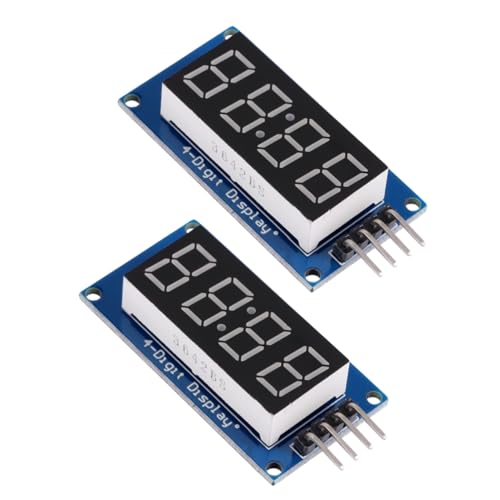 Ipetboom 2 Stück Stelliges LED Segmentanzeigemodul Rote Digitalanzeige Einstellbare Helligkeit Pin Steuerung Einfache Montage mit Befestigungslöchern Geeignet für DIY Uhren und Messgeräte Ipetboom 2 Stück Stelliges LED Segmentanzeigemodul Rote Digitalanzeige Einstellbare Helligkeit Pin Steuerung Einfache Montage mit Befestigungslöchern Geeignet für DIY Uhren und Messgeräte von Ipetboom