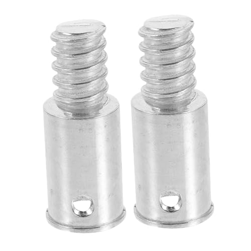 Ipetboom 2 Stück Teiliges Aluminiumlegierung Gewindeadapter Besenstiel Ersatz Gewindespitze für Verlängerungsstange Stabil Sicher Kompatibel mit Moppstiel Einfach zu Montieren und von Ipetboom