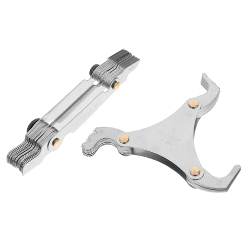 Ipetboom 2 Stück Teiliges Edelstahl Gewindelehren Präzise Schraubengewinde Messwerkzeuge Langlebig Kompakt und Vielseitig für Exakte Gewindesteigungsmessung bei Industrie und Handwerk Ipetboom 2 Stück Teiliges Edelstahl Gewindelehren Präzise Schraubengewinde Messwerkzeuge Langlebig Kompakt und Vielseitig für Exakte Gewindesteigungsmessung bei Industrie und Handwerk von Ipetboom