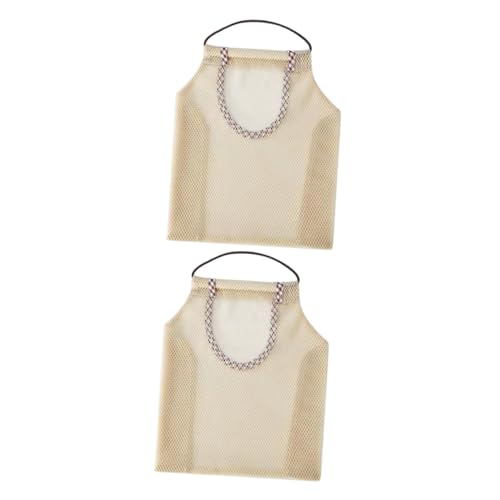 Ipetboom 2 Stück Teiliges Hängende Mesh aufbewahrungstaschen aus Atmungsaktivem Polyester Praktische Wandaufbewahrung für Wohnzimmer Schlafzimmer Vielseitige Netzbeutel für Obst Kosmetik von Ipetboom