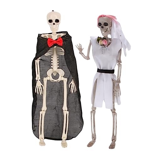 Ipetboom 2 Stück Teiliges Halloween Skelett Gruselige Hängende Deko Braut Bräutigam Langlebig Leicht für Fenster Wand Tür Halloween Party Ornamente Ipetboom 2 Stück Teiliges Halloween Skelett Gruselige Hängende Deko Braut Bräutigam Langlebig Leicht für Fenster Wand Tür Halloween Party Ornamente von Ipetboom