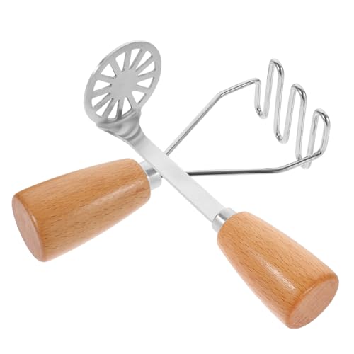 Ipetboom 2 Stück Teiliges Manueller Kartoffelstampfer aus Edelstahl mit Ergonomischem Holzgriff Vielseitig für Kartoffelpüree Gemüse und Früchte Rostfrei Komfortabel Handhabung Langlebiges Ipetboom 2 Stück Teiliges Manueller Kartoffelstampfer aus Edelstahl mit Ergonomischem Holzgriff Vielseitig für Kartoffelpüree Gemüse und Früchte Rostfrei Komfortabel Handhabung Langlebiges von Ipetboom