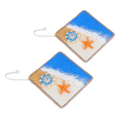 Ipetboom 2 Stück Teiliges Mediterranes Wandhaken- Nautischer Wanddekor Handbemalt Quadratisch Stabiler Wandhaken für Schlüssel Handtücher Mäntel Vielseitig für Bad Flur Schlafzimmer Ipetboom 2 Stück Teiliges Mediterranes Wandhaken- Nautischer Wanddekor Handbemalt Quadratisch Stabiler Wandhaken für Schlüssel Handtücher Mäntel Vielseitig für Bad Flur Schlafzimmer von Ipetboom