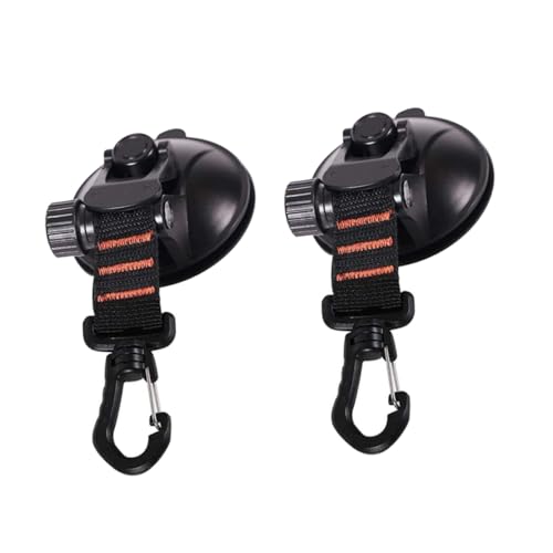 Ipetboom 2 Stück Teiliges Saugnapf mit Haken für Outdoor Camping Starke Befestigung an Auto Glasflächen Vielseitig für Zeltaufbau und Markisen Leicht Tragbar Schwarz mit Langlebigem von Ipetboom