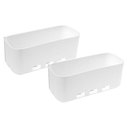 Ipetboom 2 Stück Teiliges Selbstklebendes Aufbewahrungsbox Platzsparender Hänge Organizer für Küchenschränke und Badezimmer Multifunktional Einfache Montage für Spüle und Innentüren von Ipetboom