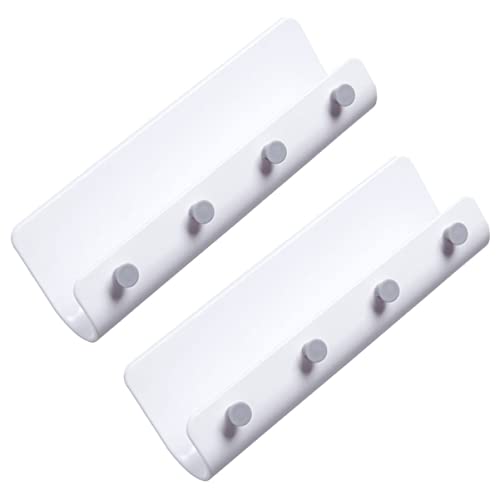 Ipetboom 2 Stück Teiliges Weißes Wandregal mit Haken Wandmontierter Aufbewahrungsrack für Küche und Badezimmer Praktischer Aufhänghalter für Schlüssel Toilettenartikel und Kleinteile Ipetboom 2 Stück Teiliges Weißes Wandregal mit Haken Wandmontierter Aufbewahrungsrack für Küche und Badezimmer Praktischer Aufhänghalter für Schlüssel Toilettenartikel und Kleinteile von Ipetboom