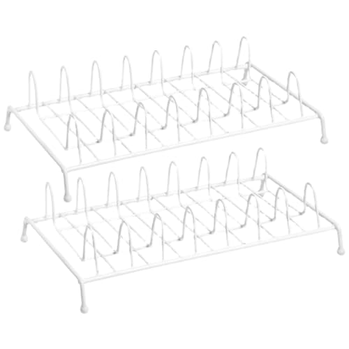 Ipetboom 2 Stück Tellerständer Praktischer Abtropfhalter für Küche Multifunktionaler Geschirrhalter für Teller Schneidebretter und Tabletts Stabiler Organizer für Küchentheke und Spüle Ipetboom 2 Stück Tellerständer Praktischer Abtropfhalter für Küche Multifunktionaler Geschirrhalter für Teller Schneidebretter und Tabletts Stabiler Organizer für Küchentheke und Spüle von Ipetboom