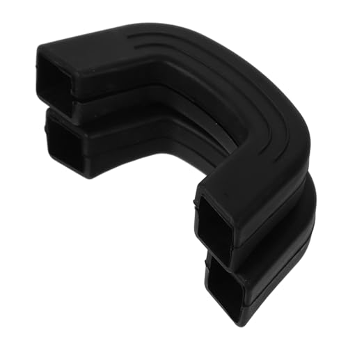 Ipetboom 2 Stück Topfgriffschutzhülle Hitzebeständig Rutschfest Langlebig für Pfannen und Töpfe Küchengriffschutz Schwarz Groß Anti verbrennungs ofengriffschutz von Ipetboom