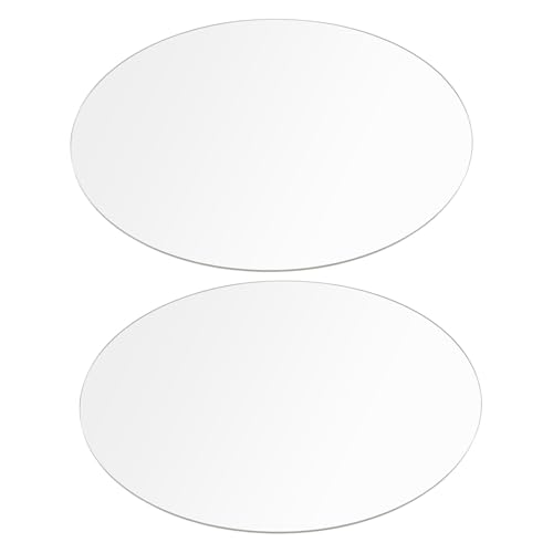 Ipetboom 2 Stück Transparente Acrylscheiben Rund Klare Acrylplatten Kreisförmige Blanks für DIY Handwerk Bilderrahmen Hochzeit Partybeschilderung von Ipetboom