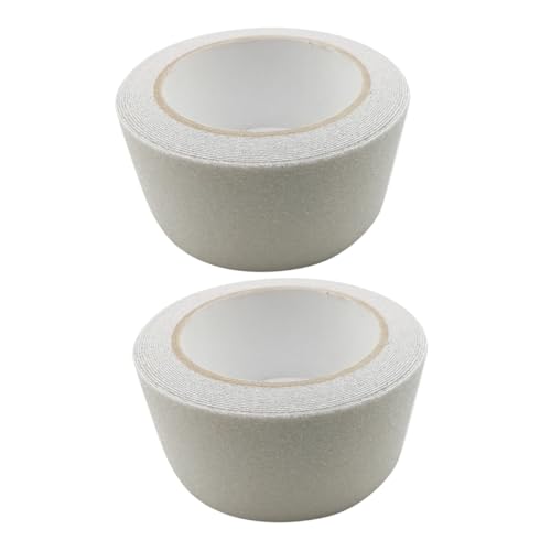 Ipetboom 2 Stück Transparente rutschfeste Treppenstufen Aufkleber Selbstklebend Verschleißfest Breit Lang für Badezimmer Badewannen Duschen und Innenbereiche von Ipetboom