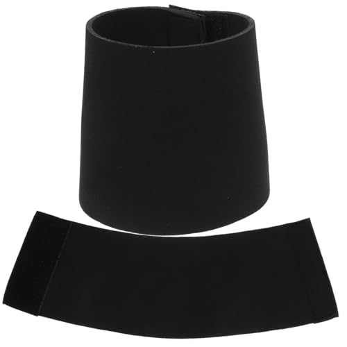 Ipetboom 2 Stück Wiederverwendbare Neopren Sleeves Isolierende Becherhüllen für Kalte Getränke Leichte Tragbare Flaschenmanschette für Büro Picknick Zuhause Schwarz von Ipetboom