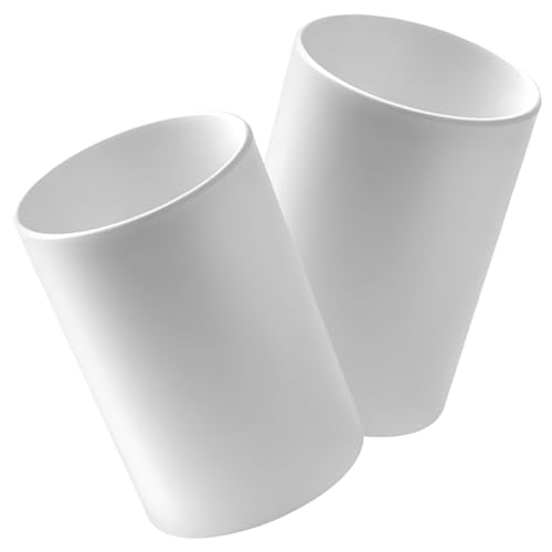 Ipetboom 2 Stück Zahnbürstenbecher für Badezimmer Unzerbrechlich und Wiederverwendbar Leicht zu Reinigen Tragbar für Reisen und Praktisch aus Hochwertigem Material von Ipetboom