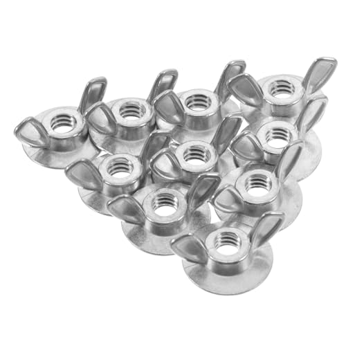 Ipetboom 20 Stück Teiliges Edelstahl Hutmuttern für Sturm-Jalousien Vielseitige Flügelmuttern mit Unterlegscheibe Einfache Installation und Reinigung Robuste Befestigung für Fensterläden in von Ipetboom