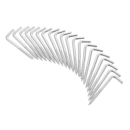 Ipetboom 20 Stück Teiliges Förmige Schraubhaken aus Galvanisiertem Stahl Kleine Wandhaken für Sicheres Aufhängen von Spiegeln Bilderrahmen Schmuck und Schlüssel Robuste Metallhaken für Ipetboom 20 Stück Teiliges Förmige Schraubhaken aus Galvanisiertem Stahl Kleine Wandhaken für Sicheres Aufhängen von Spiegeln Bilderrahmen Schmuck und Schlüssel Robuste Metallhaken für von Ipetboom