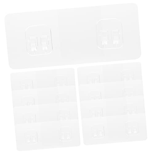 Ipetboom 20 Stück Teiliges Transparente Klebehaken Selbstklebende Duschablage ohne Bohren für Seifenhalter und Küchenregale Stark und Installieren Material für Zuverlässigen Halt Ipetboom 20 Stück Teiliges Transparente Klebehaken Selbstklebende Duschablage ohne Bohren für Seifenhalter und Küchenregale Stark und Installieren Material für Zuverlässigen Halt von Ipetboom