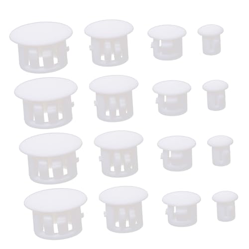 Ipetboom 200 Stück Teiliges Kunststoff Möbellochstopfen mit Verriegelung Stoßdämpfend Vibrationsreduzierend Geeignet für Möbelbeine Schrankbohrungen und Elektrogehäuse Einfache Montage von Ipetboom