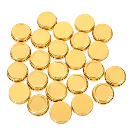 Ipetboom 24stücke Aluminium Dosen Mit Schraubdeckel Runde Metallbehälter Für Kosmetik DIY Kerzen Aufbewahrung Von Süßigkeiten Und Vitaminen Goldfarben von Ipetboom