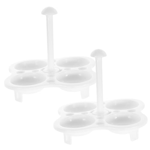 Ipetboom 2Stücke Eier Dampfer Rack Eierhalter für Dampfgarer Wiederverwendbares Eierdampfer Tablett für Gemüse und Eier Hochwertiges Küchenzubehör für Haushalt von Ipetboom