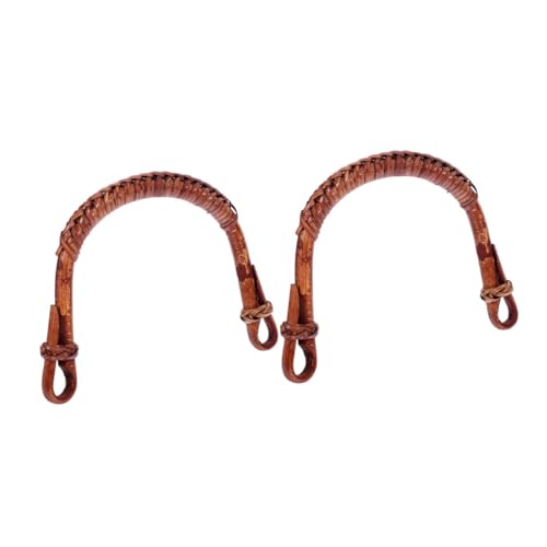 Ipetboom 2Stücke Hitzebeständiger Rattan Teekannengriff Ersatz U Form Keramik Zubehör für Teekannen Stylischer Austausch für Kung Fu Tee Braunes von Ipetboom
