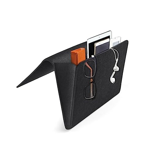 Ipetboom 2stücke Filztasche Zum Aufhängen Am Bett Nachttisch-Organizer Aus Filz Filz-Aufbewahrungstasche Für Kleinigkeiten Filzetui Beidseitig Nutzbar Robustes Design Für Haushaltswaren von Ipetboom