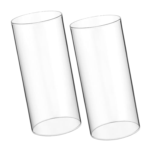 Ipetboom 2stücke Zylindergläser Für Kerzen Transparent Glas Kerzenhalter Winddichter Kerzenschutz Klare Kerzenabdeckung Für Zuhause Ipetboom 2stücke Zylindergläser Für Kerzen Transparent Glas Kerzenhalter Winddichter Kerzenschutz Klare Kerzenabdeckung Für Zuhause von Ipetboom