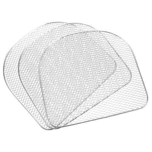 Ipetboom 3 Stück Teiliges Edelstahl Air Fryer Grillrost Backofen Dehydrations und Dampfgarer Zubehör Robustes Leicht zu Reinigendes für Heißluftfritteusen Zubereitung von Ipetboom