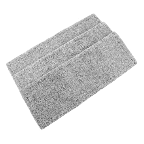 Ipetboom 3 Stück Teiliges Faltbare Mikrofaser Mop-pads Wiederverwendbare Ersatzbezüge für Flachen Wischmopp Saugfähige Reinigungspads für Holz Fliesenböden Trocken und Feucht Einsetzbar von Ipetboom