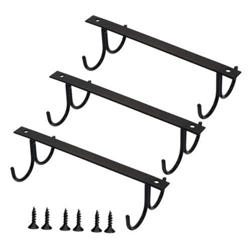 Ipetboom 3 Stück Teiliges Metall haushaltsbecherhalter mit Haken Schwarzer Tassenhalter für Küchenschrank Platzsparend Rostbeständig unter Schrank Montierbar für Bar und Haushalt Ipetboom 3 Stück Teiliges Metall haushaltsbecherhalter mit Haken Schwarzer Tassenhalter für Küchenschrank Platzsparend Rostbeständig unter Schrank Montierbar für Bar und Haushalt von Ipetboom