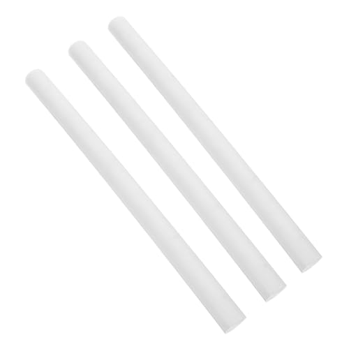 Ipetboom 3 Stück Teiliges Pom Rundstab Weiß Polyethylenstab Vielseitig Schneidbar Für Industrie Maschinenbau Chemie DIY Projekte von Ipetboom