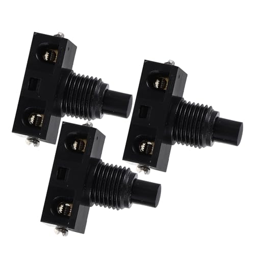 Ipetboom 3 Stück Teiliges Selbstzurückstellender Fußschalter Druckknopf Ersatzschalter für DIY Projekte Kompatibel mit Stehlampe Unterbauleuchte Tischlampe Lichtschalter von Ipetboom