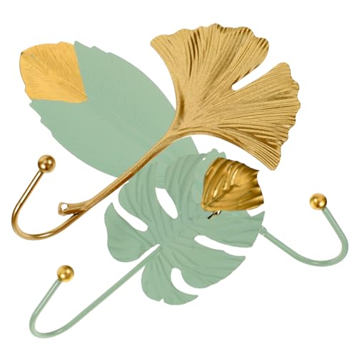 Ipetboom 3 Stück Teiliges Türhaken Ginkgoblatt design Metallene Garderobenhaken ohne Bohren Rostbeständig Platzsparend für Kleidung Handtücher Schlüssel Einfache Montage Dekorativ und Ipetboom 3 Stück Teiliges Türhaken Ginkgoblatt design Metallene Garderobenhaken ohne Bohren Rostbeständig Platzsparend für Kleidung Handtücher Schlüssel Einfache Montage Dekorativ und von Ipetboom
